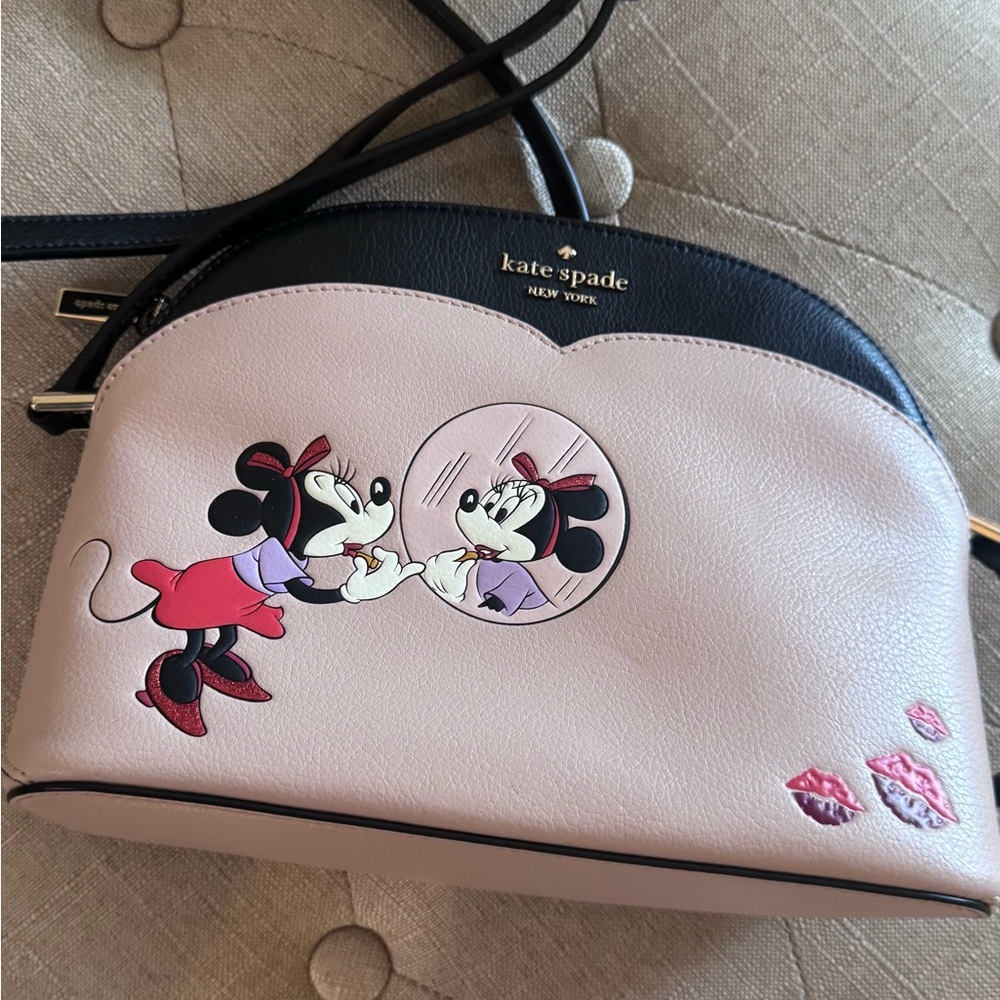 kate spade Minnie Mouse Pink Leather Crossbody Bag